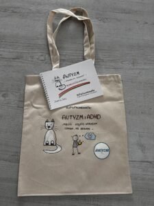autystycznekartki książka i torba